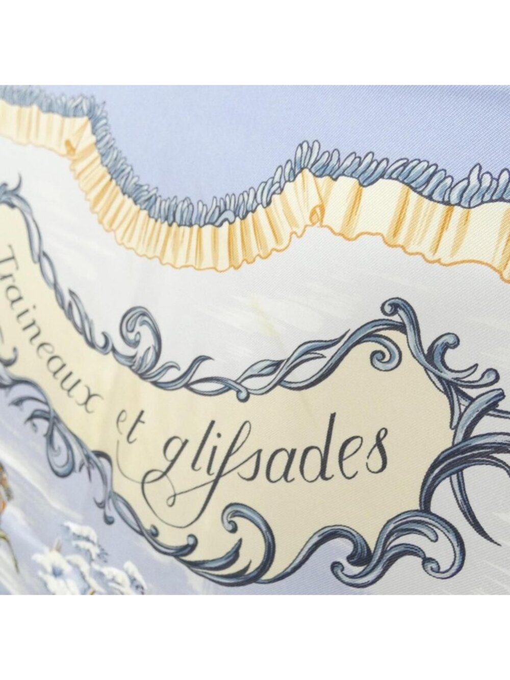 Hermes Traineaux Et Glissades Carre Scarf - Picture 3 of 5